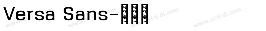 Versa Sans字体转换